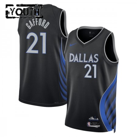 Dres Dallas Mavericks Daniel Gafford Nike 2025-26 City Edition Crno Swingman - Dječji